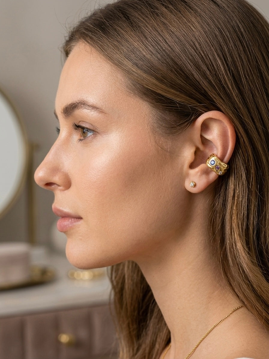Molten Gold Ear Cuff