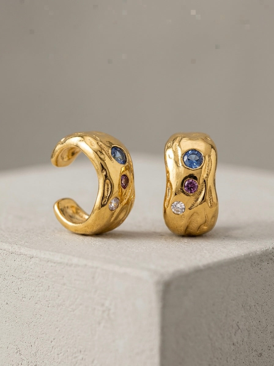Molten Gold Ear Cuff