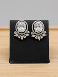 Diamond with Leaf Stud