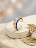 Ear Cuffs - Blue Lined