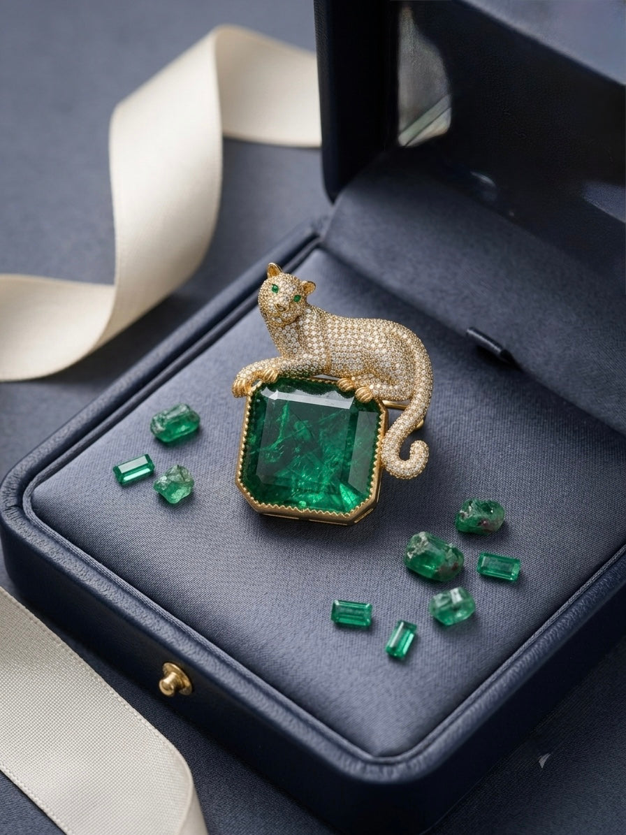 Royal Leopard Brooch