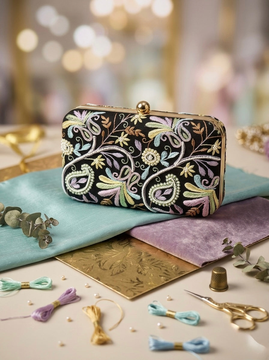 Limited Edition - Hand Embroidered Clutch