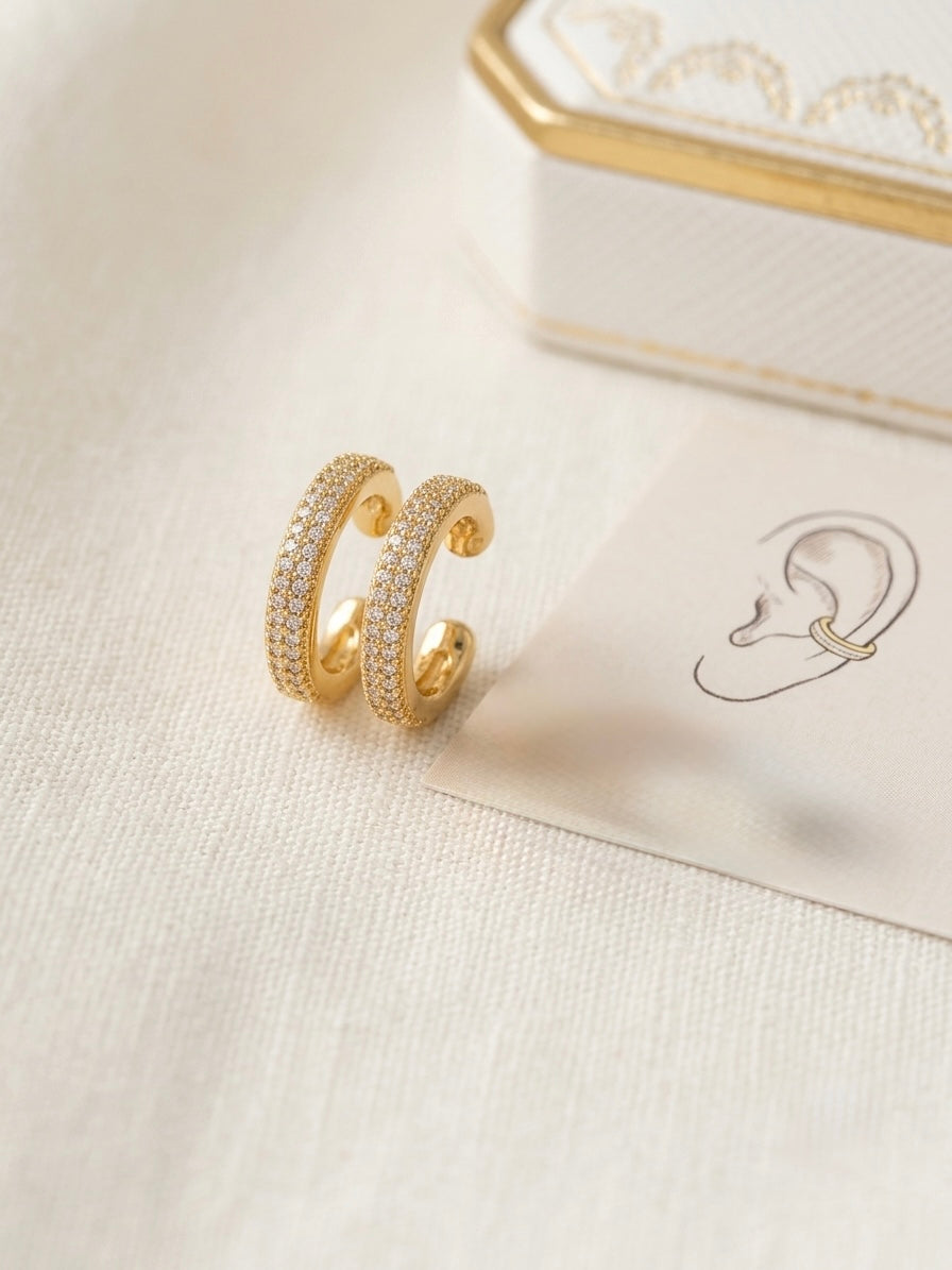 Pave Gold Ear Cuff
