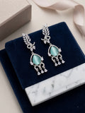 Aqua Chandelier Earring