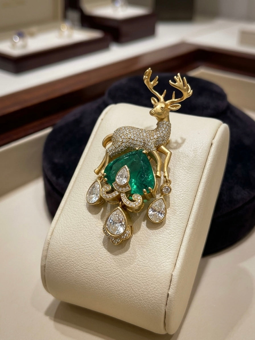 Stag Brooch