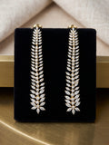 Long Leaf Style Diamond Earring