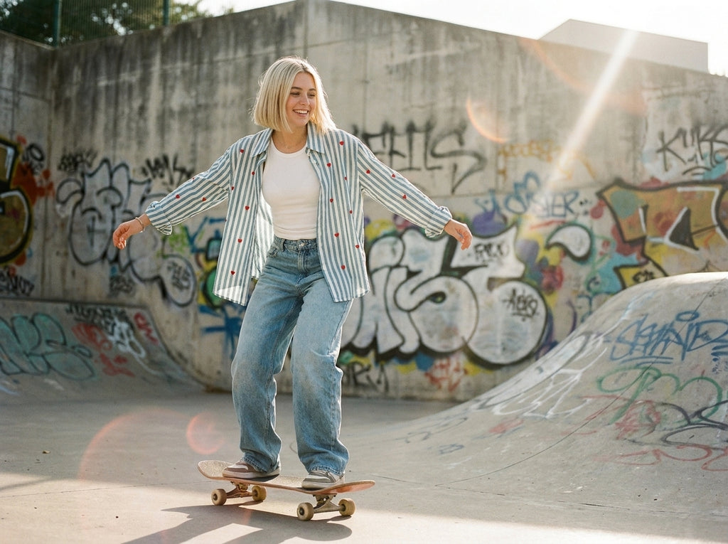 Forget-Me-Not Stripe Shirt