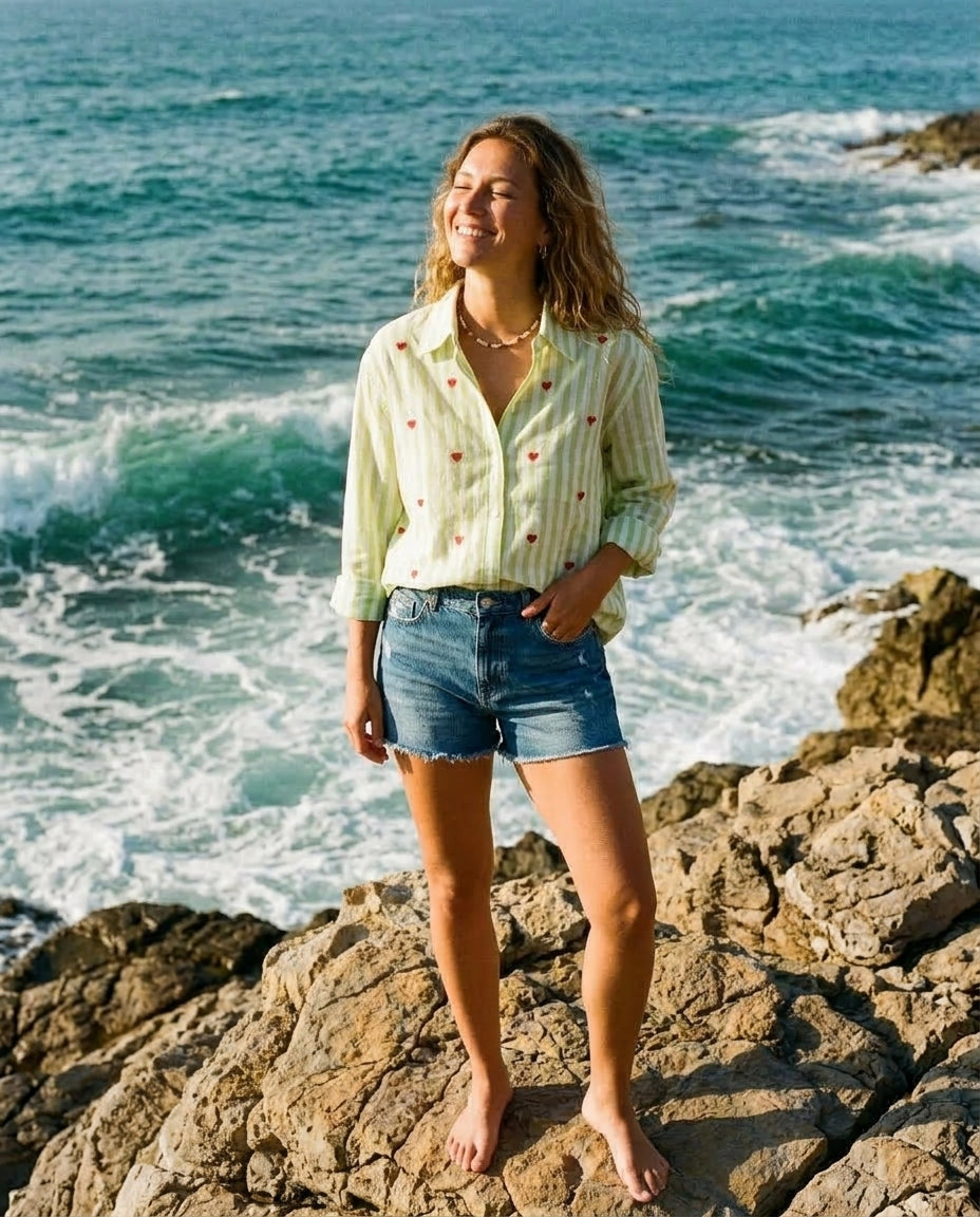 Forget-Me-Not Stripe Shirt