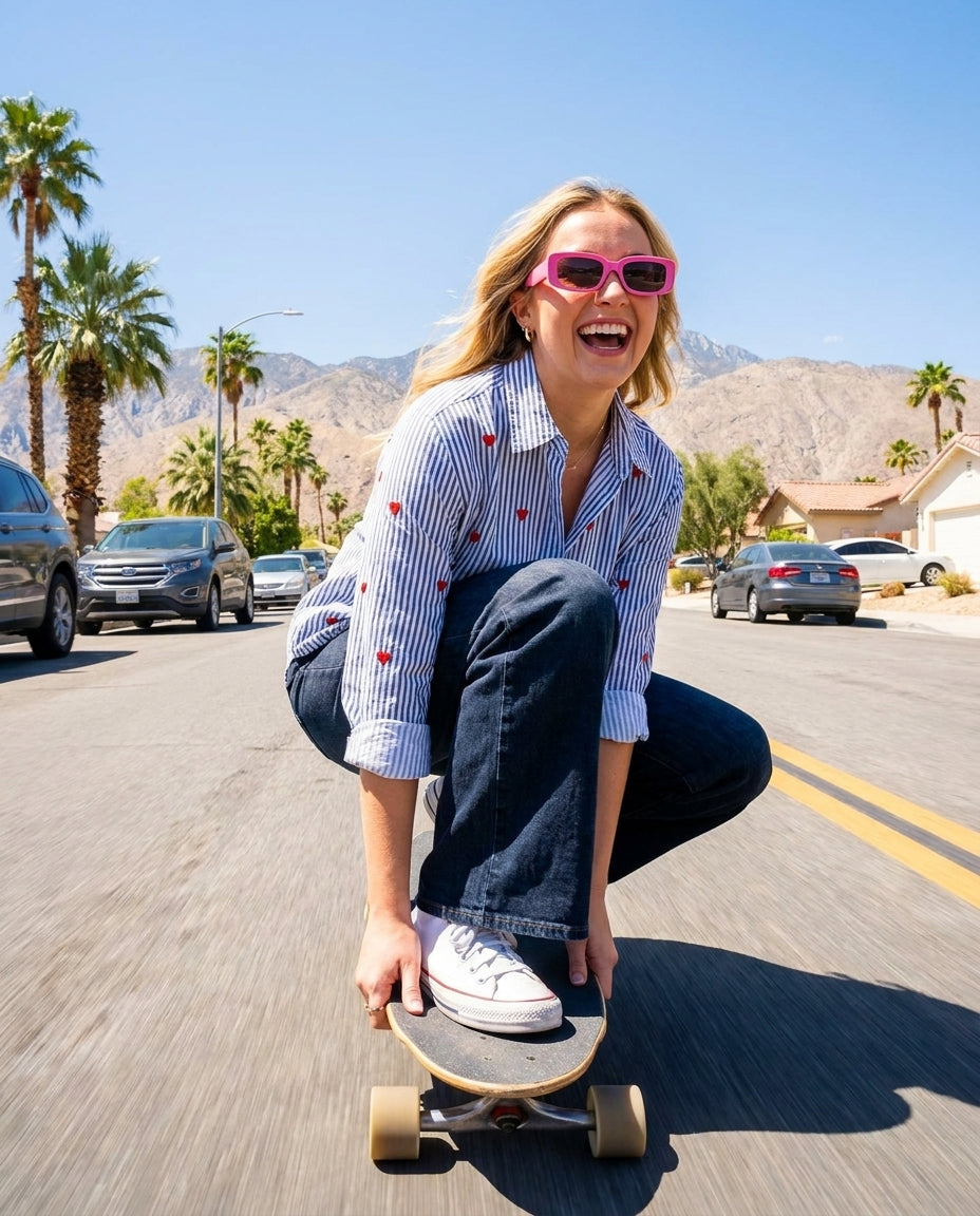 Forget-Me-Not Stripe Shirt
