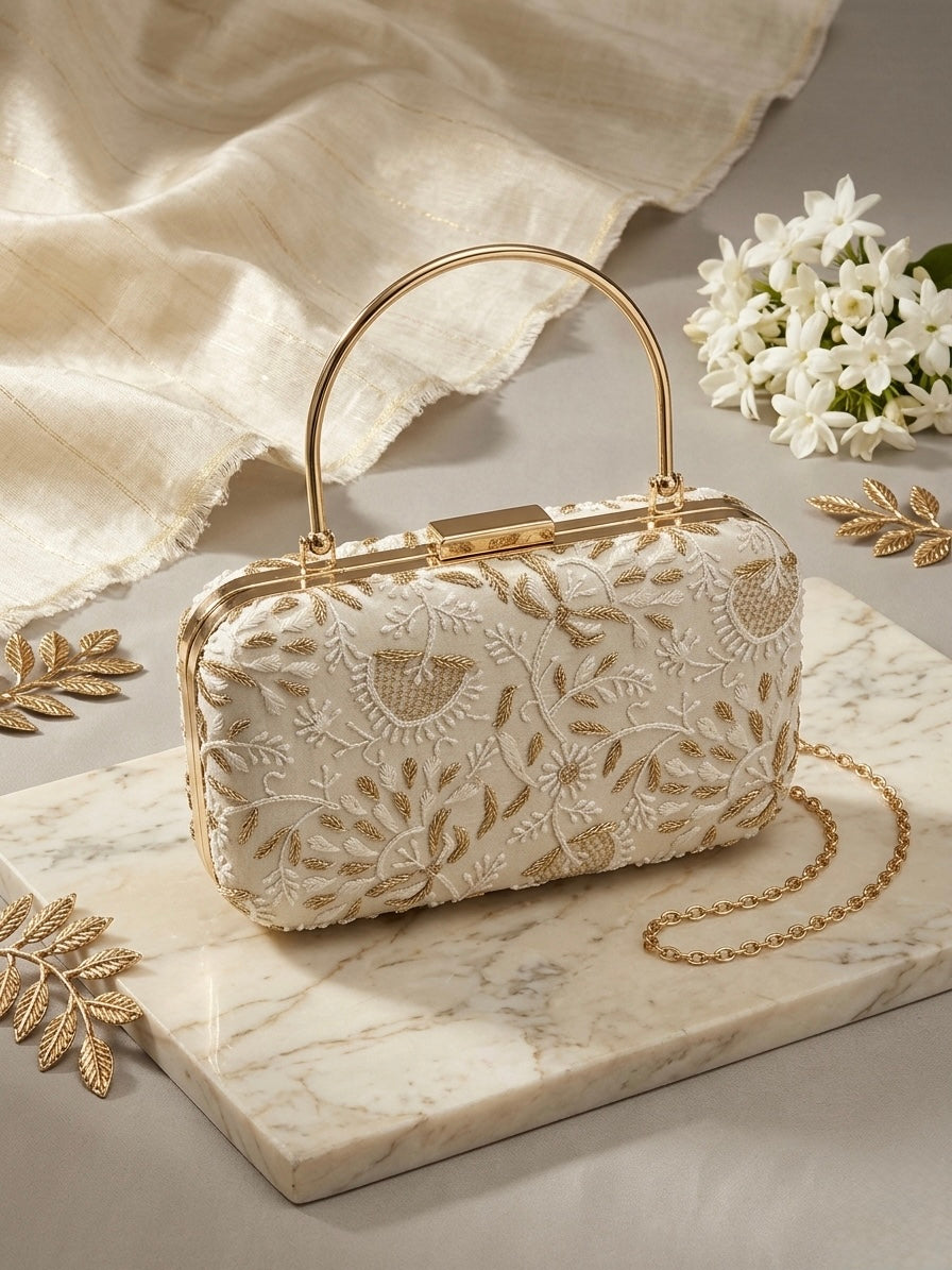 Hand Embroidered Clutch