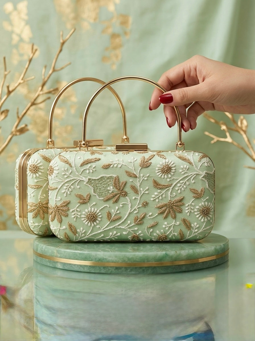 Hand Embroidered Clutch