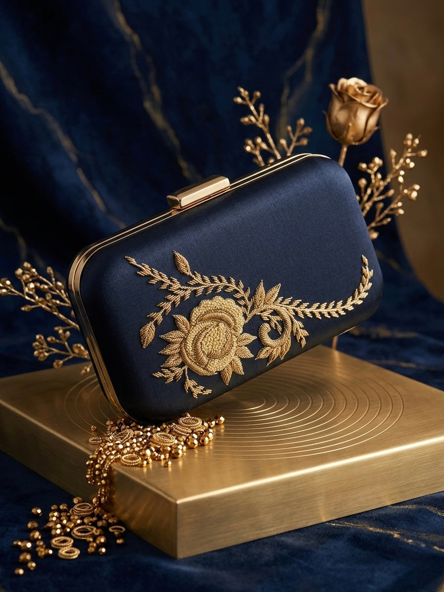 Hand Embroidered Clutch