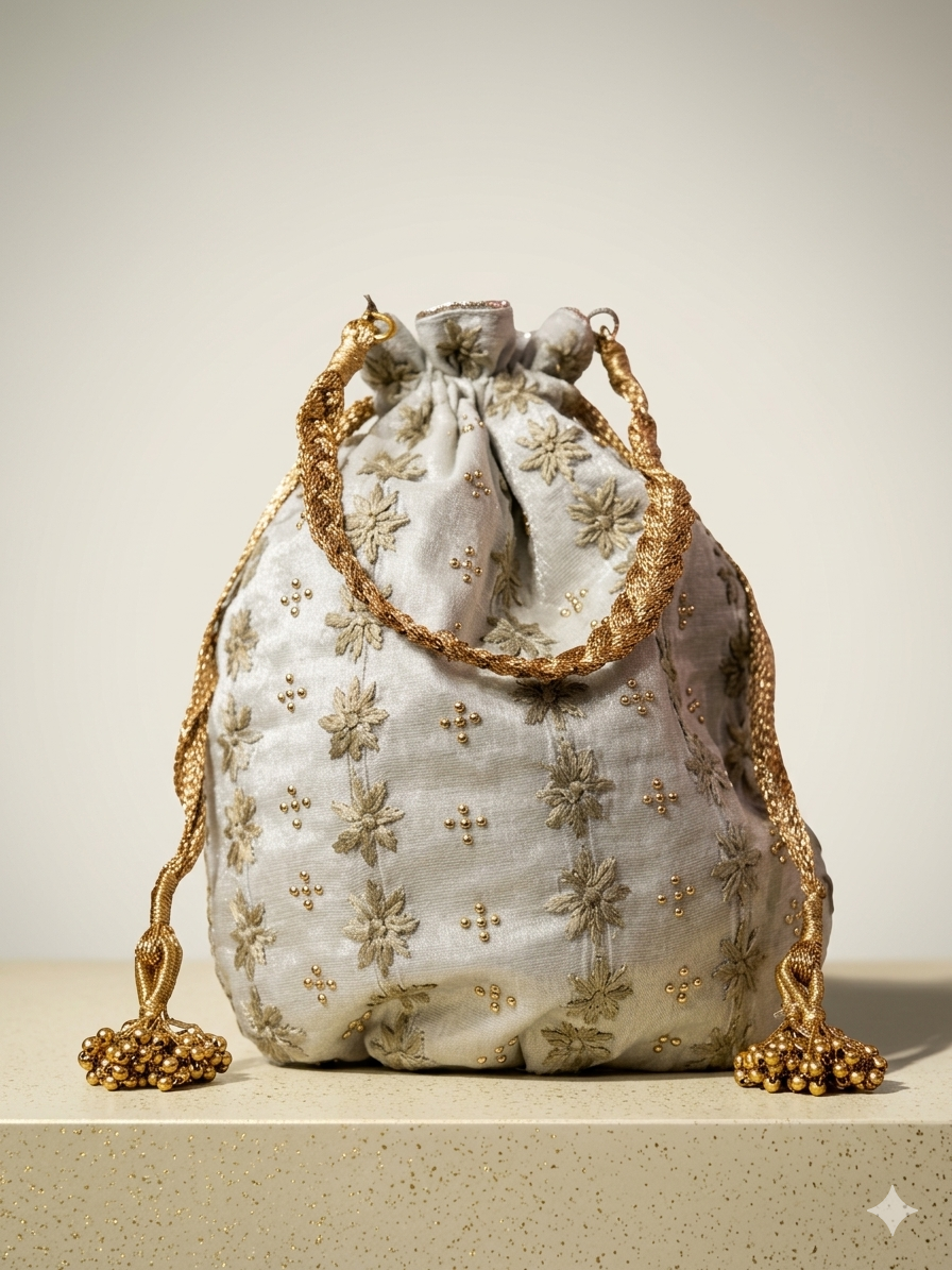 Hand Embroidered Purse