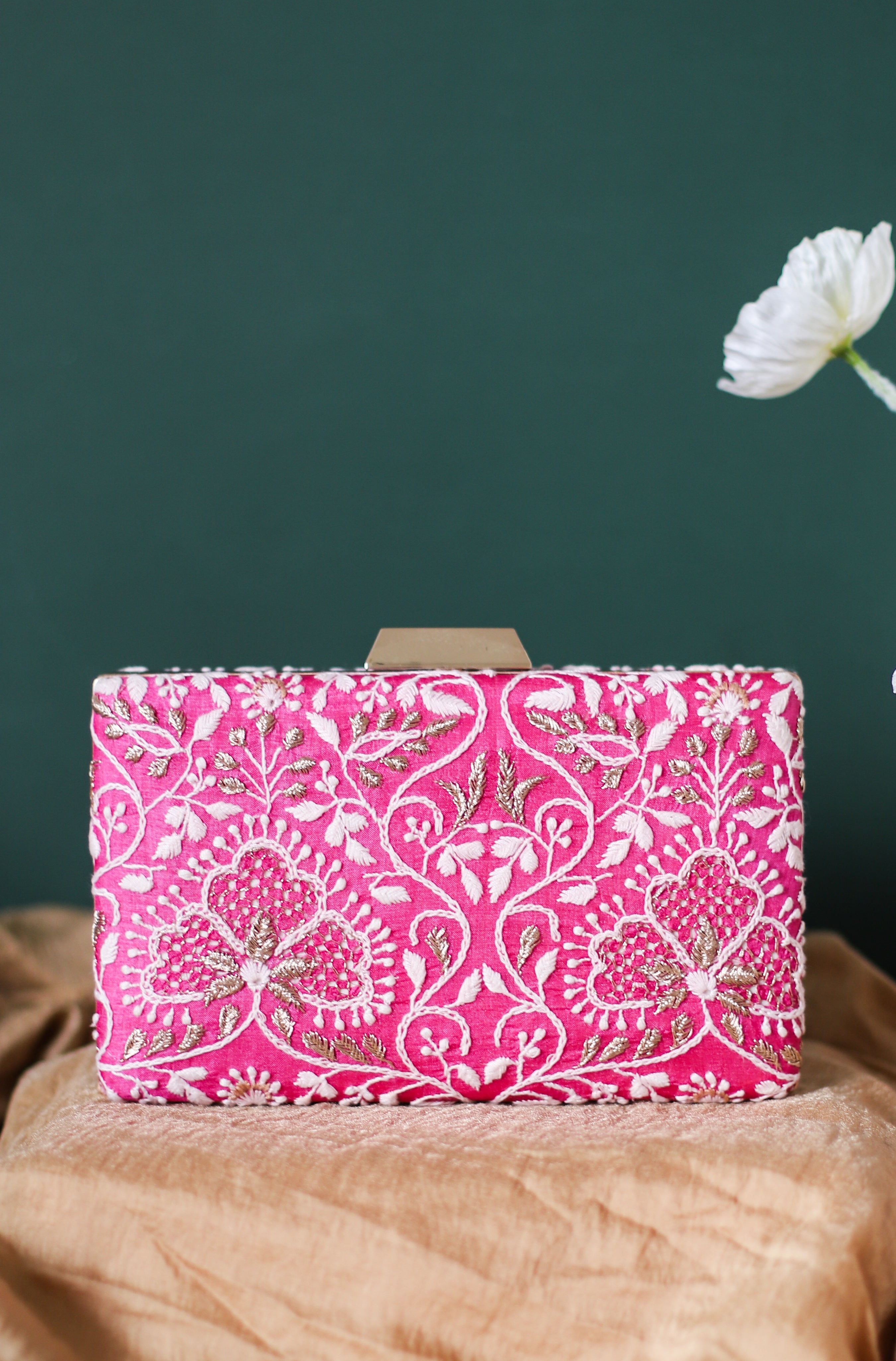 Hand Embroidered Clutch