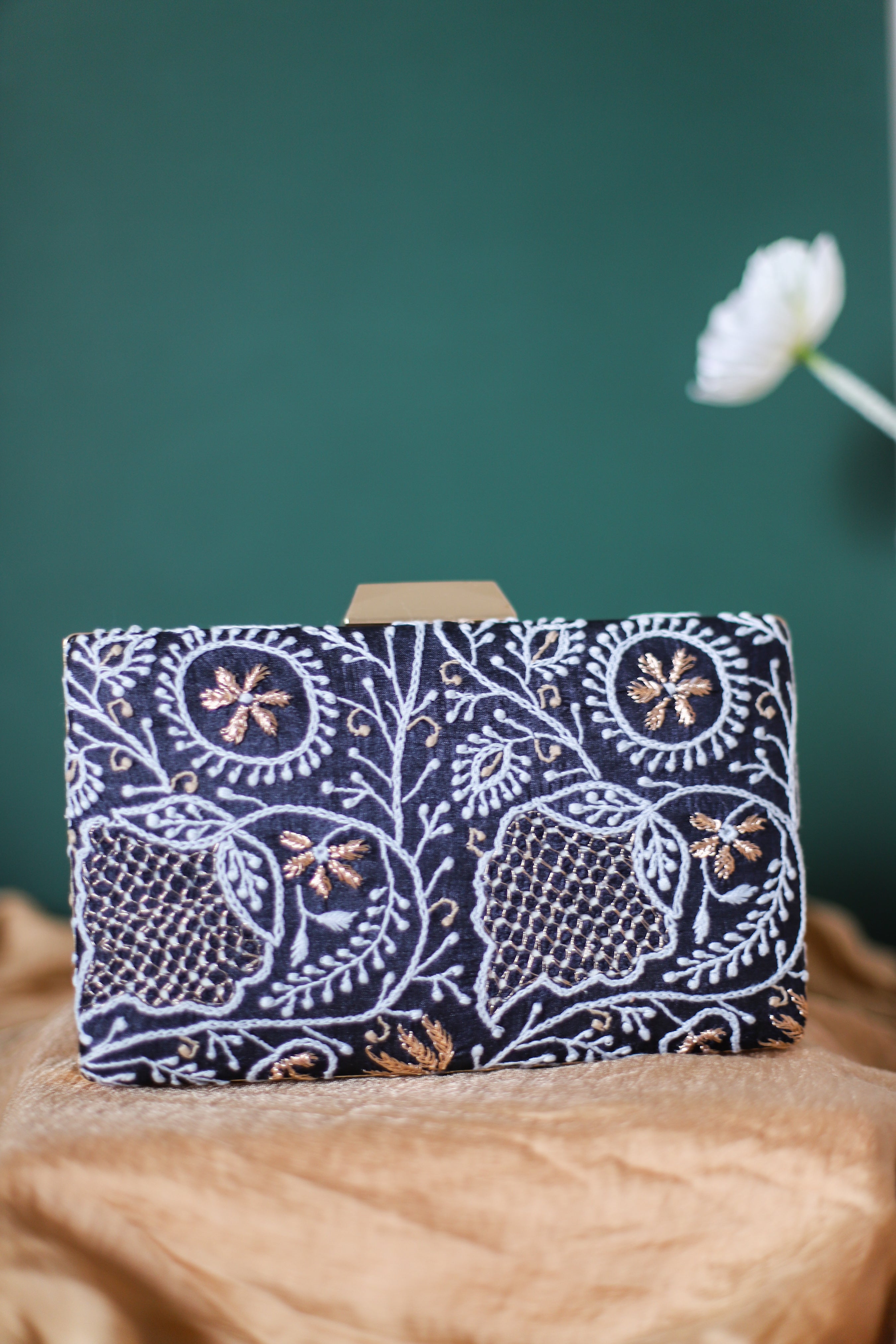 Hand Embroidered Clutch