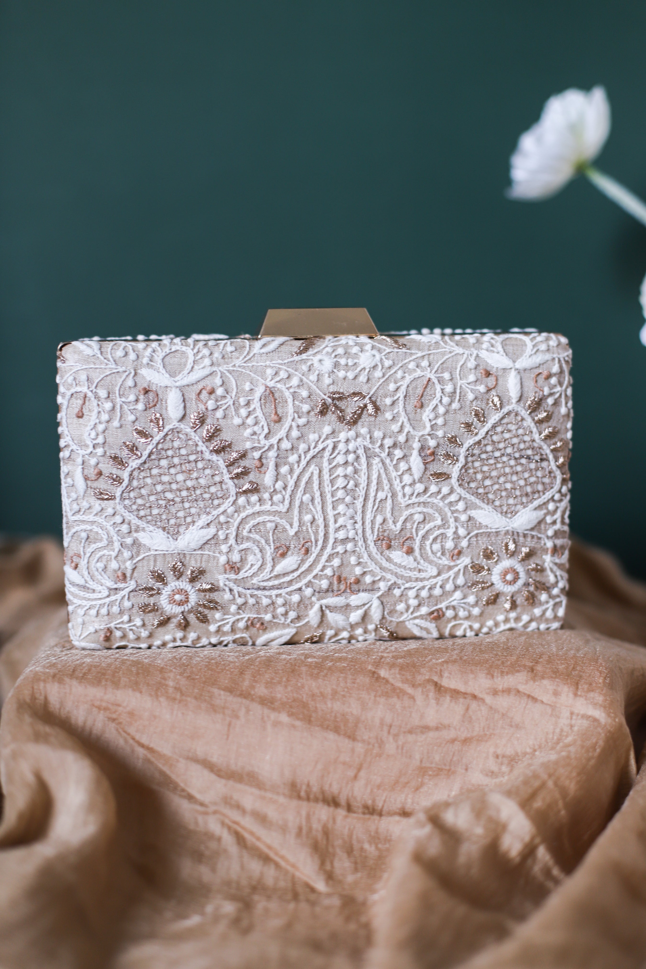 Hand Embroidered Clutch