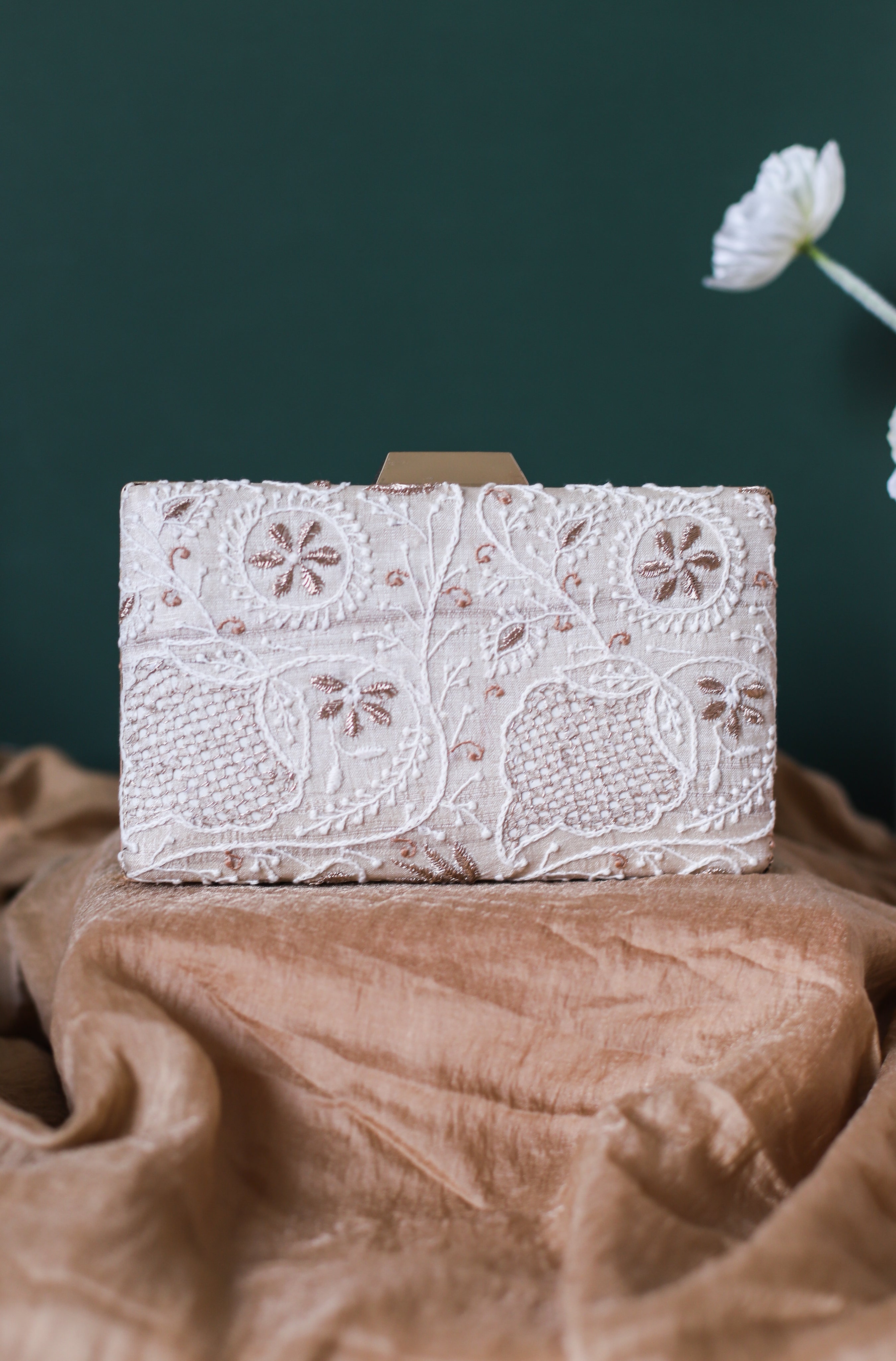 Hand Embroidered Clutch