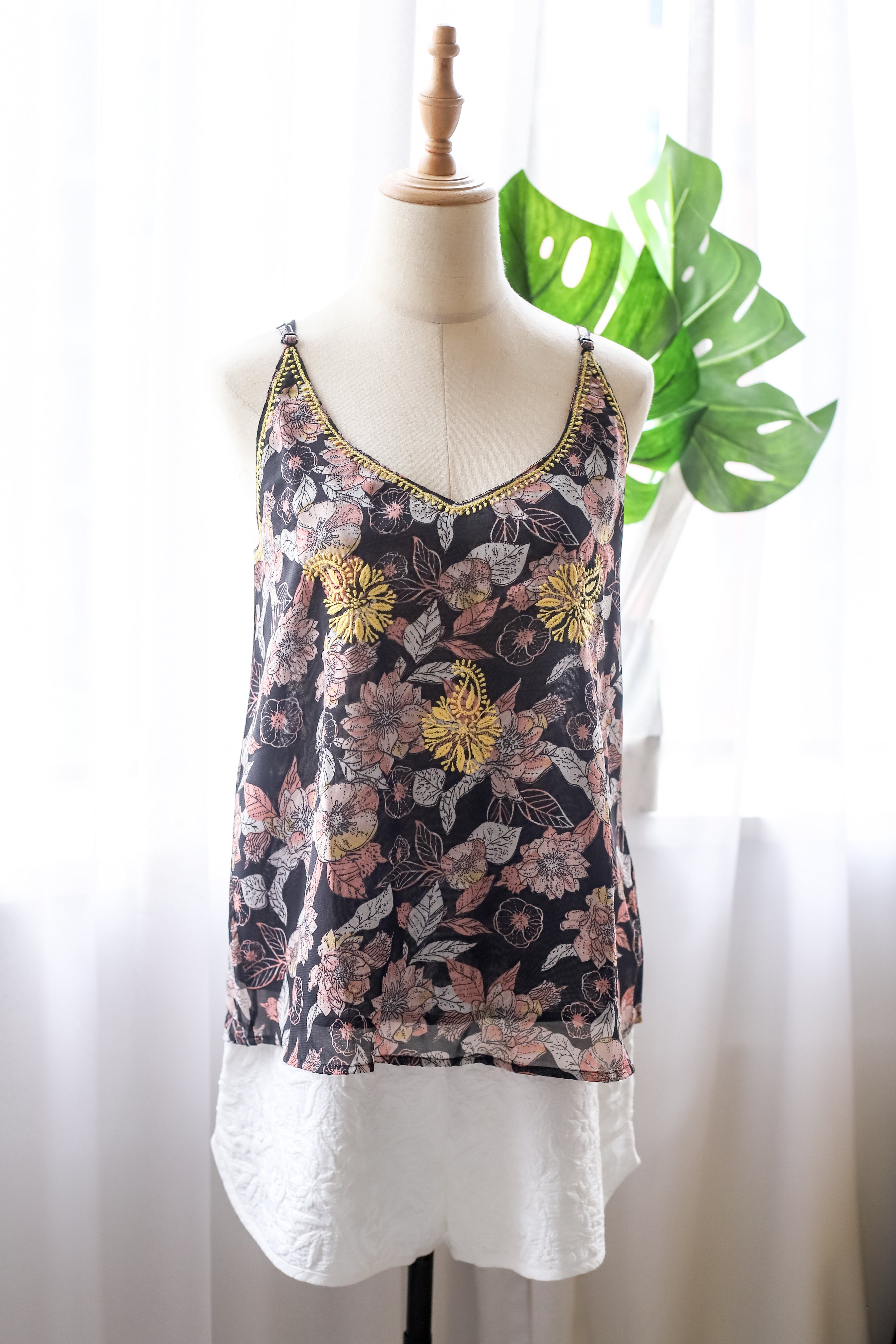 Clarkia Spaghetti - Printed Georgette