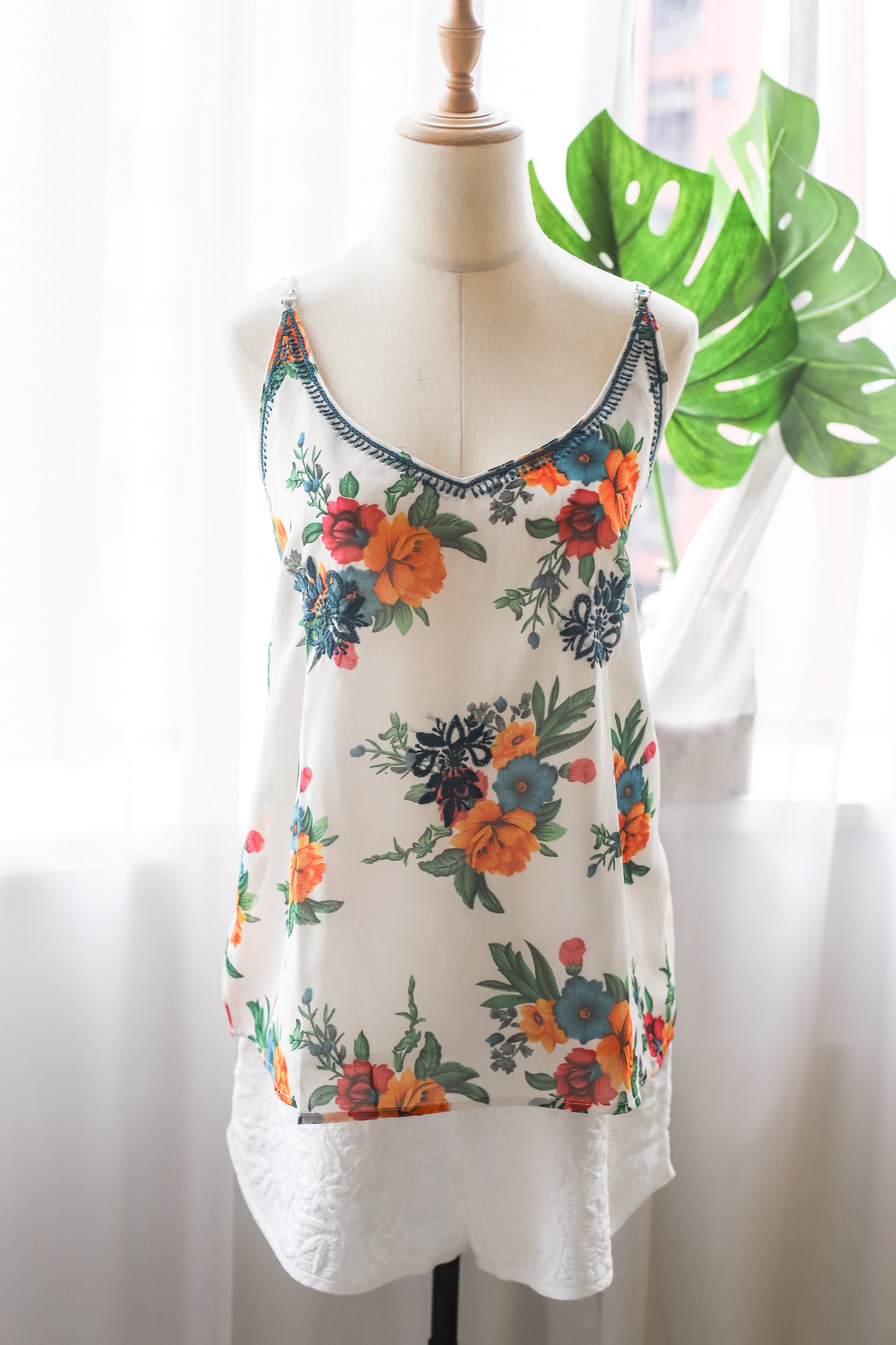 Clarkia Spaghetti - Printed Georgette